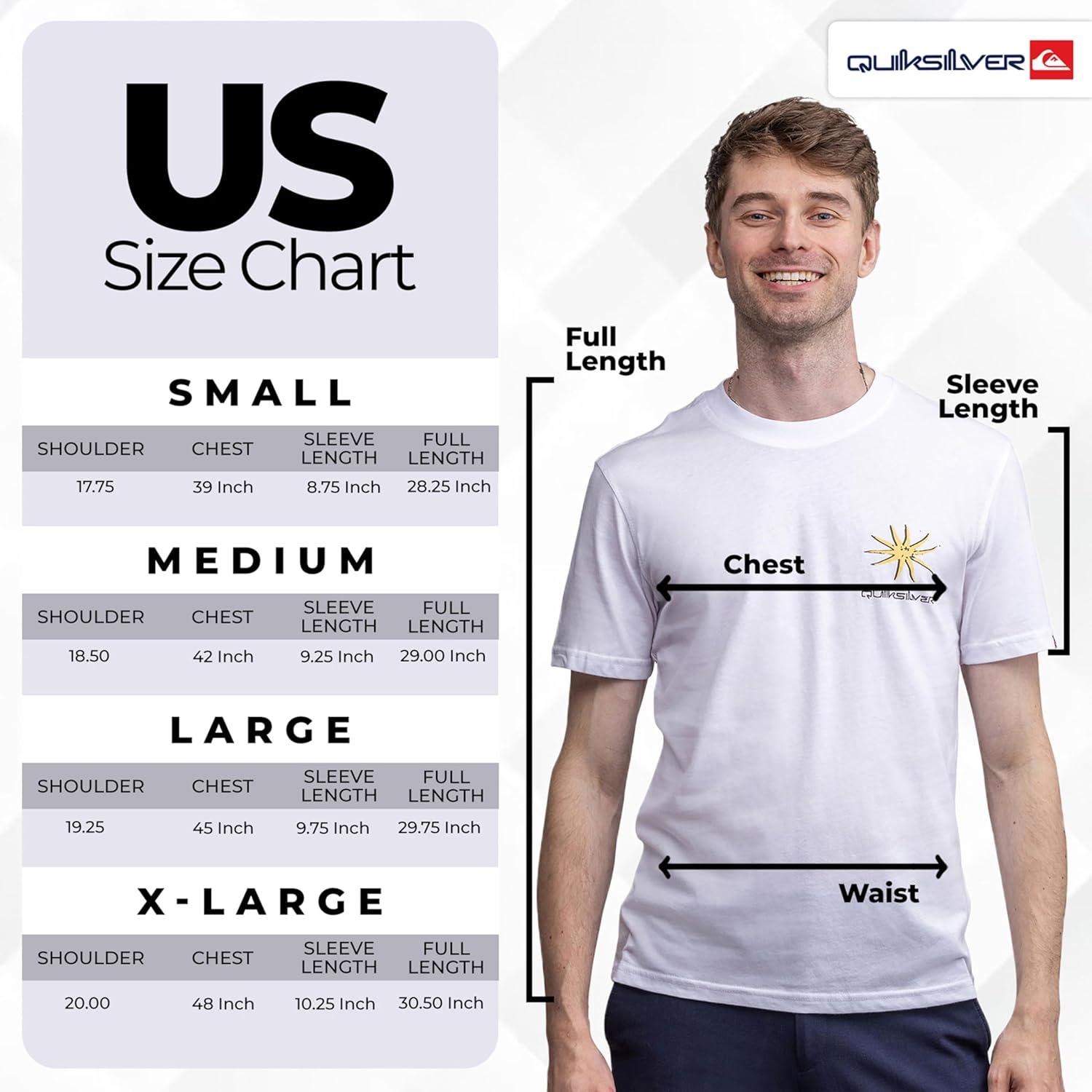 image:imageQuiksilver Mens Regular Fit Soft Cotton Short Sleeve TShirt SXLWhite