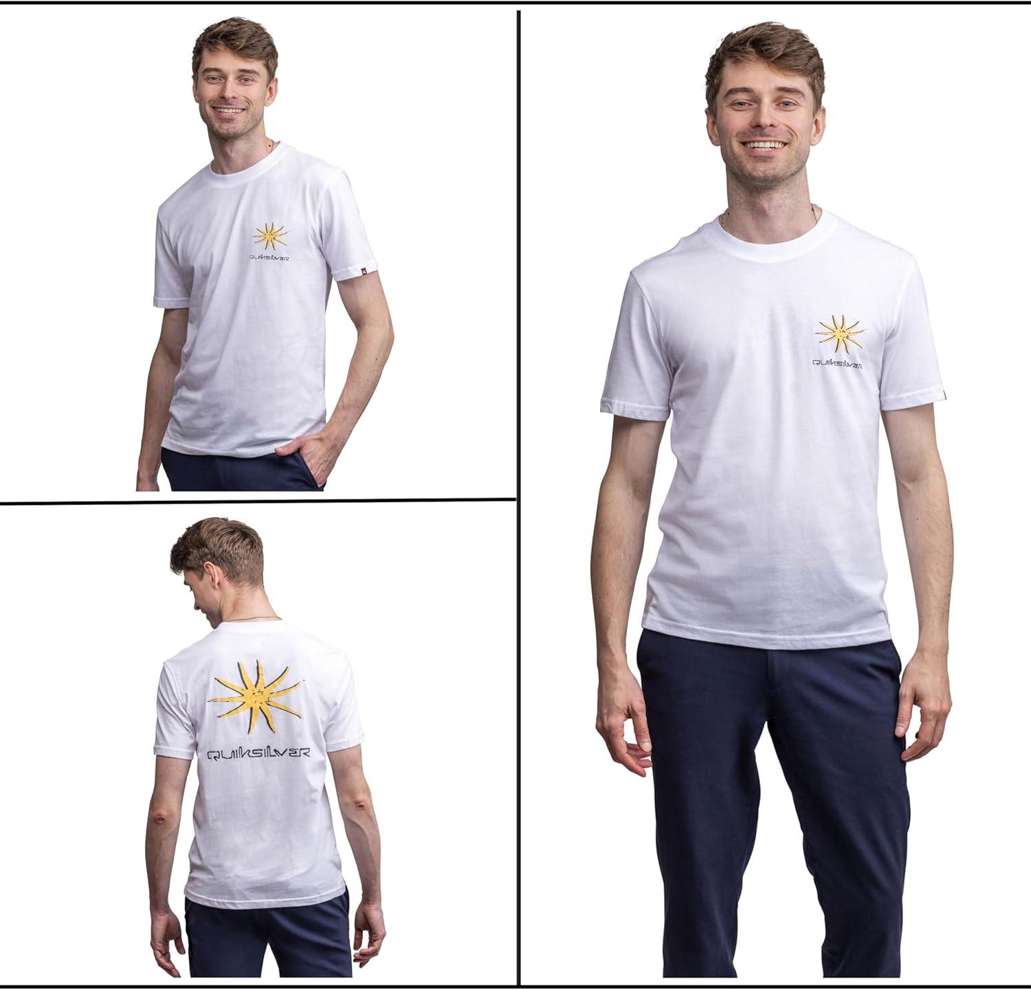 image:imageQuiksilver Mens Regular Fit Soft Cotton Short Sleeve TShirt SXLWhite
