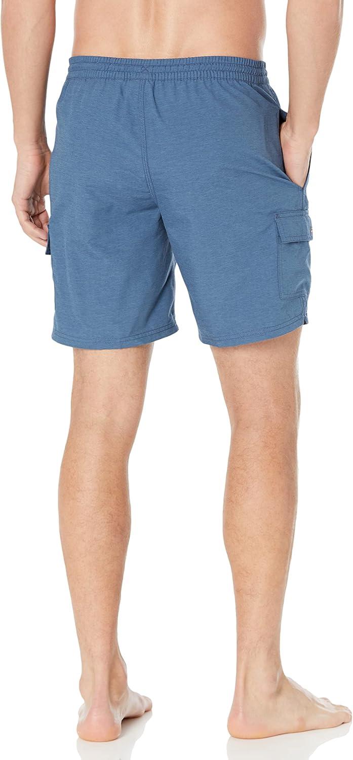 image:imageQuiksilver Mens Standard Balance Volley Swim Trunk Bathing SuitEnsign Blue Heather