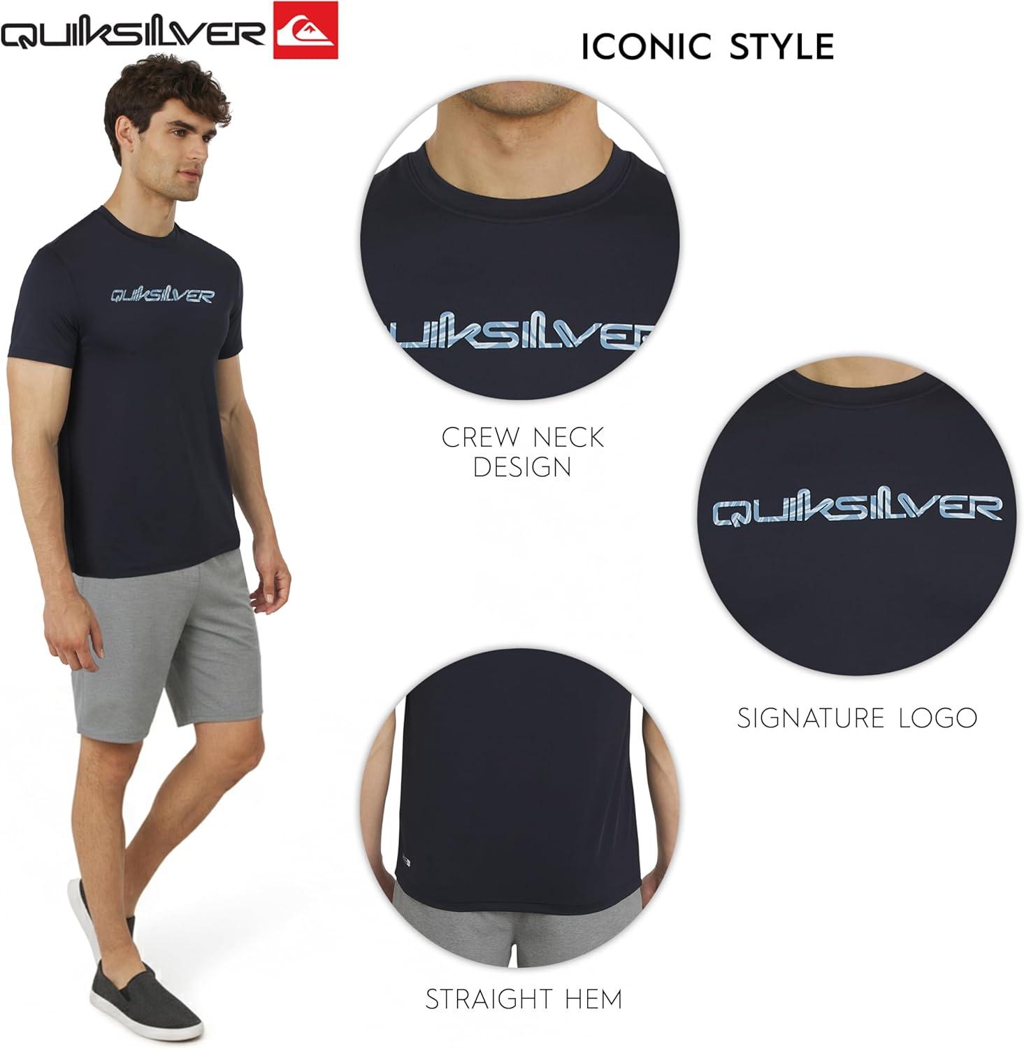 image:imageQuiksilver Mens Swimwear Regular Fit UPF 50 Short Sleeve Sun TeeNavy