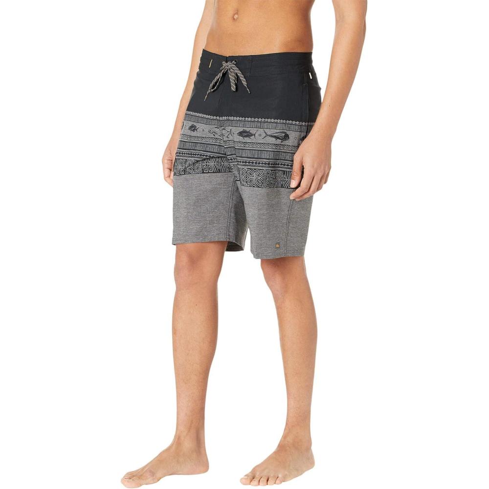 image:imageQuiksilver Mens Angler Triblock Beachshort 20 Swim TrunkBlack