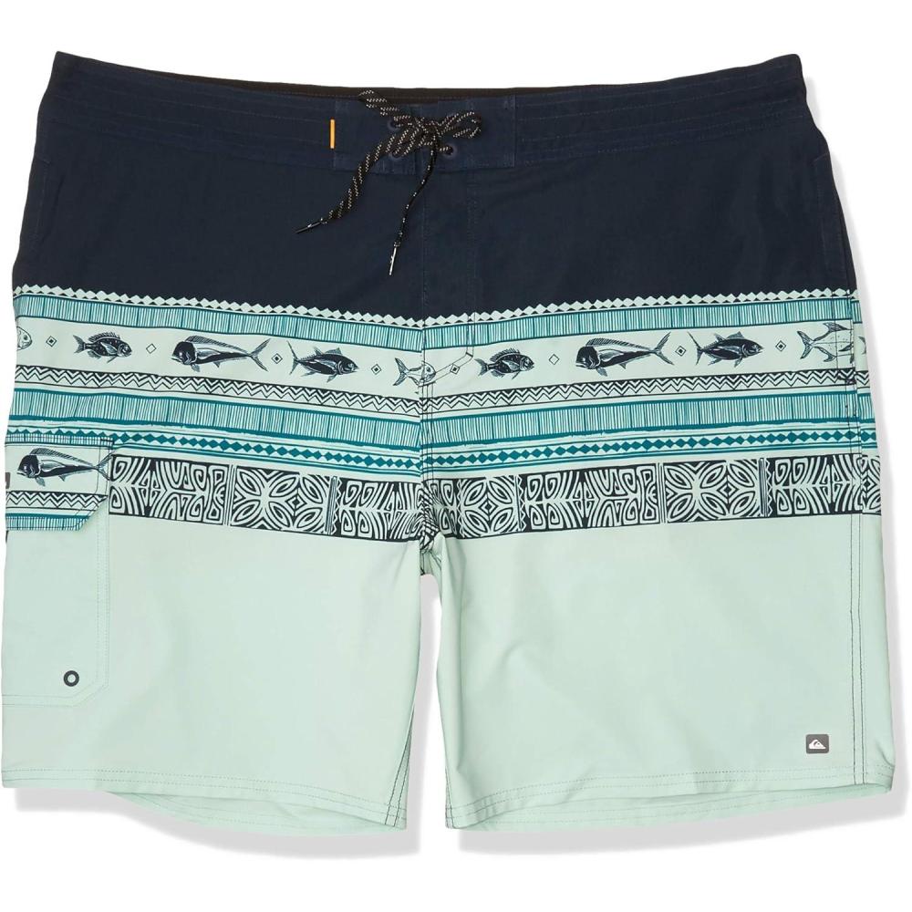 image:imageQuiksilver Mens Angler Triblock Beachshort 20 Swim TrunkLichen