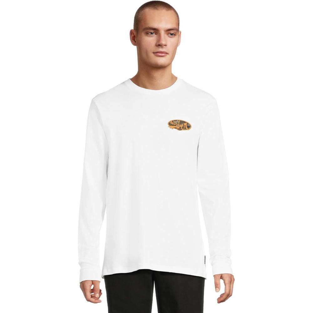 image:imageQuiksilver Mens Impaired Camo Long Sleeve Screen TeeWhite