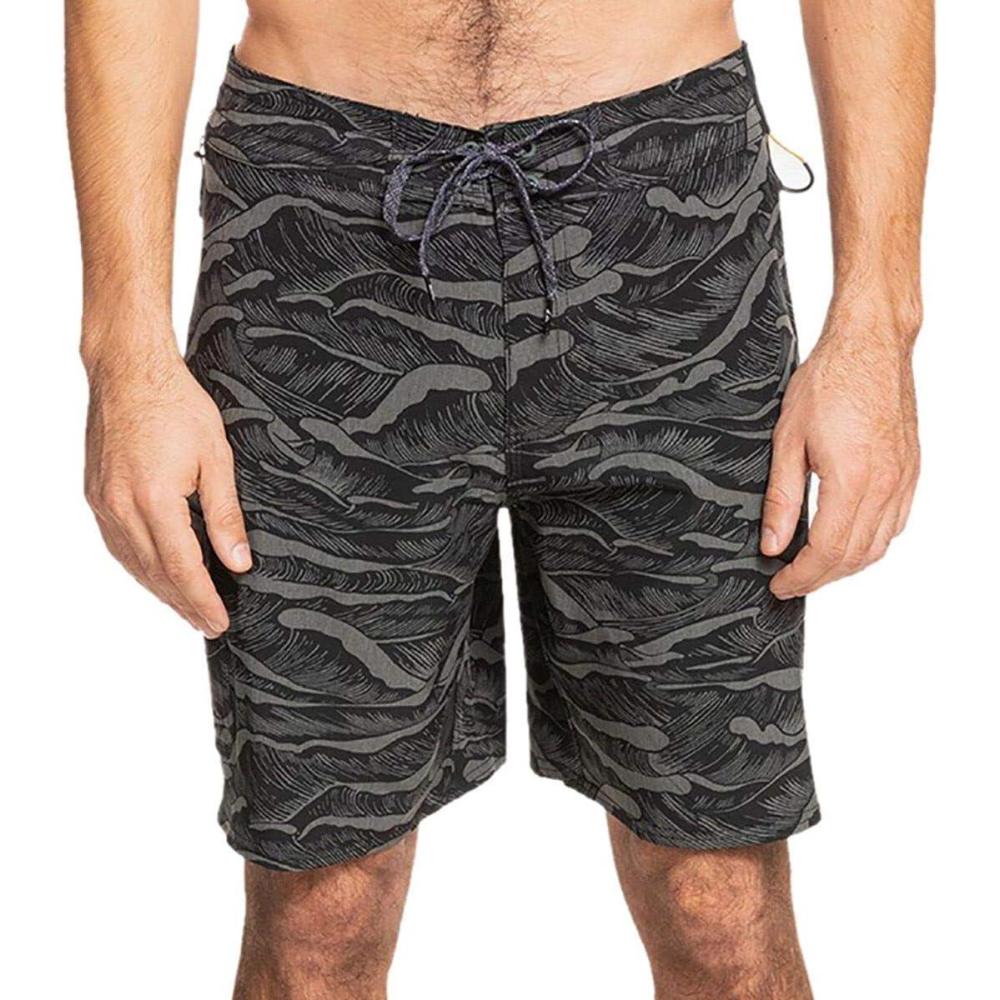 image:imageQuiksilver Mens Paddler Print Boardshort 19 Boardshort Swim TrunkDark Shadow Paddler Print
