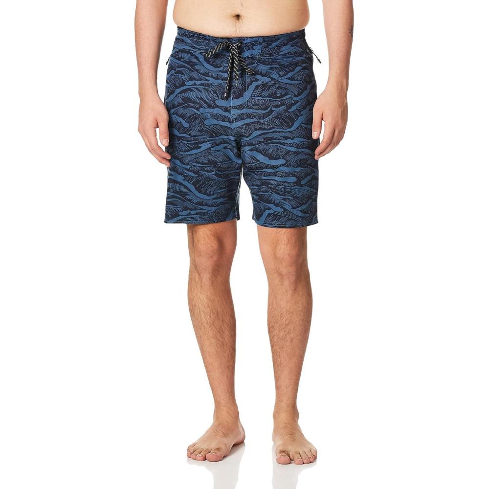 image:imageQuiksilver Mens Paddler Print Boardshort 19 Boardshort Swim TrunkEnsign Blue Paddler Print Boardshort 19