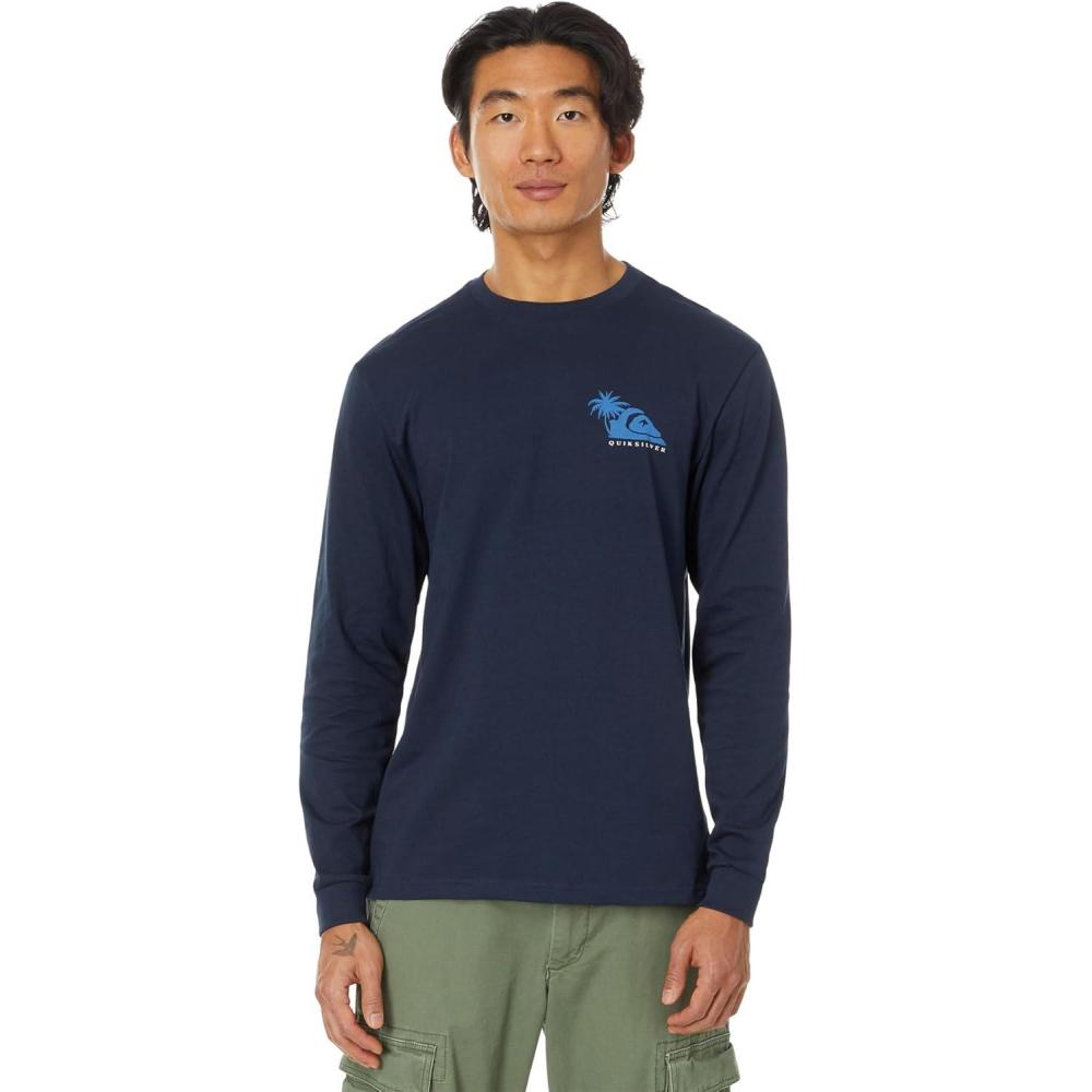 image:imageQuiksilver Mens Palm Island Long Sleeve Screen TeeNavy
