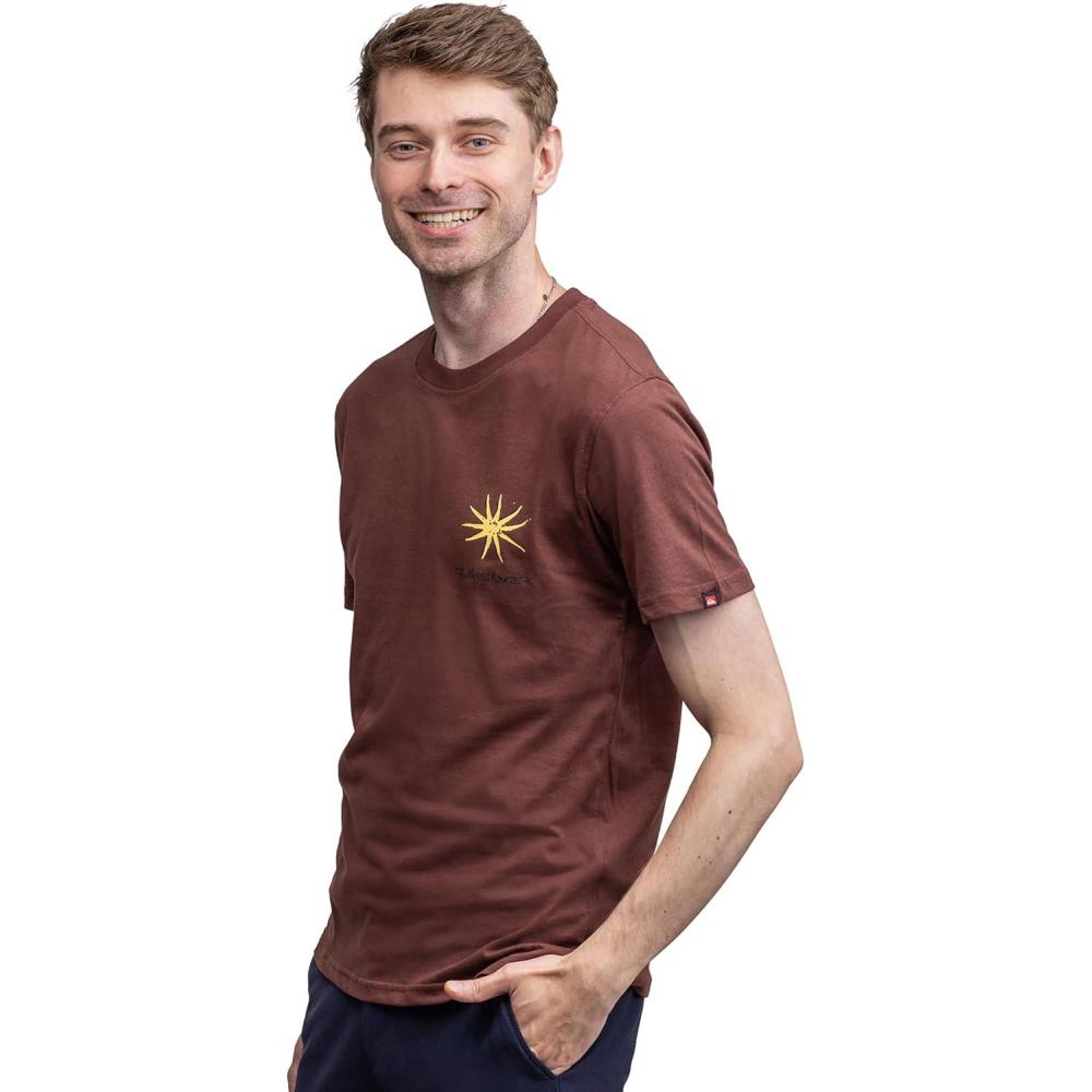 image:imageQuiksilver Mens Regular Fit Soft Cotton Short Sleeve TShirt SXLBrown