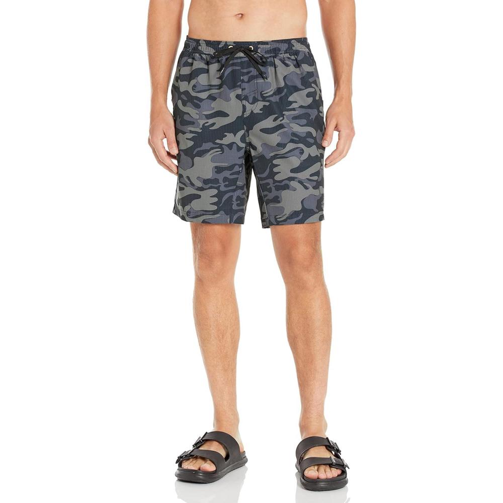 image:imageQuiksilver Mens Standard Surf Stretch Printvolley Elastic Waist Volley Swim Trunk Bathing Suit Camoflage Waterman Large