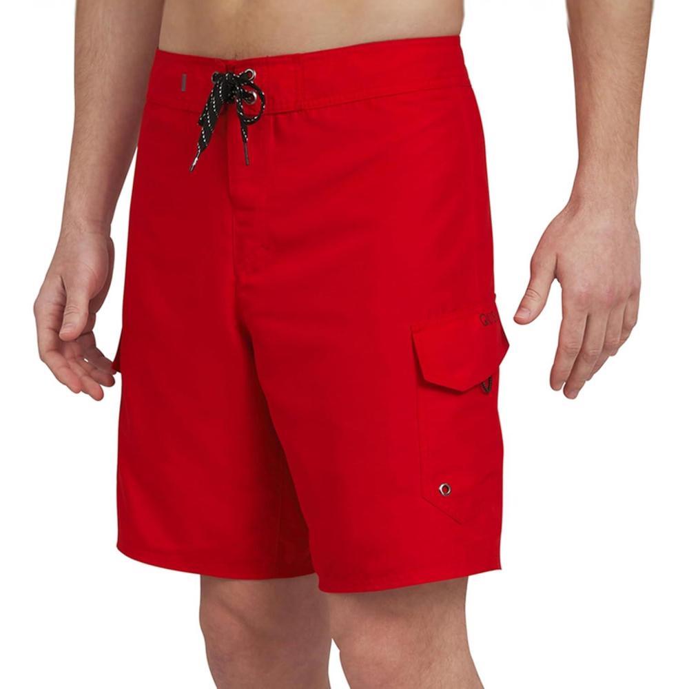 image:imageQuiksilver Mens Swimwear Regular Fit Fixed Waist UPF 50 Quick Dry 22 Inch Board ShortsQuik Red
