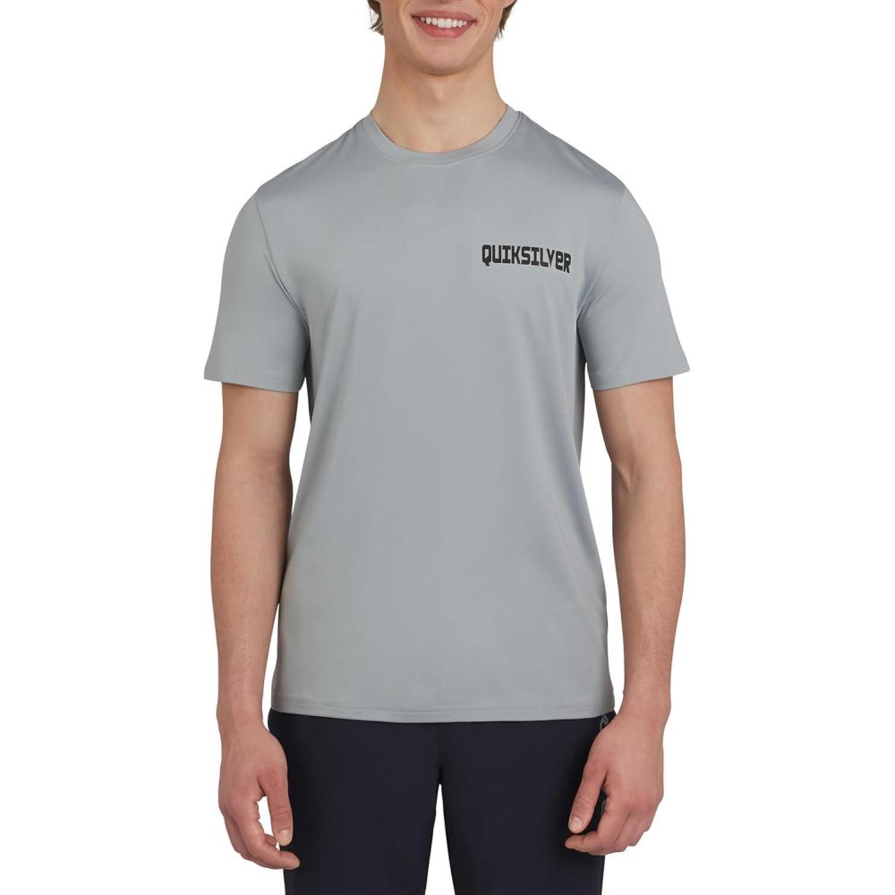 image:imageQuiksilver Mens Swimwear Regular Fit UPF 50 Short Sleeve Sun TeeSmoked Grey