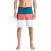 Quiksilver Men’s Fairway Tri Block Boardshort(White)