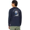 Quiksilver Men’s Palm Island Long Sleeve Screen Tee(Navy)