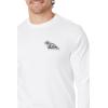 Quiksilver Men’s Palm Island Long Sleeve Screen Tee(White)