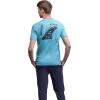 Quiksilver Men’s Regular Fit Soft Cotton Short Sleeve T-Shirt (S-XL)(Beach Blue)