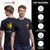 Quiksilver Men’s Regular Fit Soft Cotton Short Sleeve T-Shirt (S-XL)(Black)