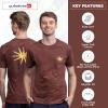 Quiksilver Men’s Regular Fit Soft Cotton Short Sleeve T-Shirt (S-XL)(Brown)