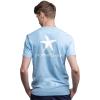 Quiksilver Men’s Regular Fit Soft Cotton Short Sleeve T-Shirt (S-XL)(Light Blue)
