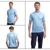Quiksilver Men’s Regular Fit Soft Cotton Short Sleeve T-Shirt (S-XL)(Light Blue)
