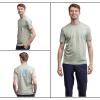 Quiksilver Men’s Regular Fit Soft Cotton Short Sleeve T-Shirt (S-XL)(Light Sage)