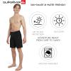 Quiksilver Men’s Swimwear Regular Fit Fixed Waist UPF 50 Quick Dry 22 Inch Board Shorts(Black)