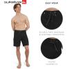 Quiksilver Men’s Swimwear Regular Fit Fixed Waist UPF 50 Quick Dry 22 Inch Board Shorts(Black)