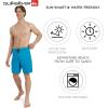 Quiksilver Men’s Swimwear Regular Fit Fixed Waist UPF 50 Quick Dry 22 Inch Board Shorts(Hawaiian Ocean)
