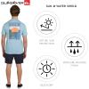 Quiksilver Men’s Swimwear Regular Fit UPF 50 Short Sleeve Sun Tee(Light Blue)