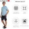 Quiksilver Men’s Swimwear Regular Fit UPF 50 Short Sleeve Sun Tee(Light Blue)