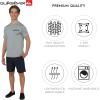 Quiksilver Men’s Swimwear Regular Fit UPF 50 Short Sleeve Sun Tee(Smoked Grey)