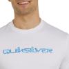 Quiksilver Men’s Swimwear Regular Fit UPF 50 Short Sleeve Sun Tee(White)
