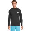 Quiksilver Men’s Everyday Surf Tee Long Sleeve Surf Tee(Black)