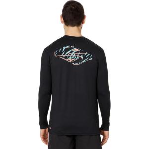 Quiksilver Men’s Everyday Surf Tee Long Sleeve(Black/White)