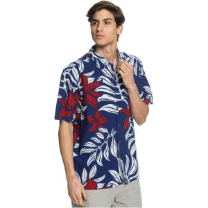Quiksilver Men’s Fourth Flowers Woven(Estate Blue Fourth Flowers)