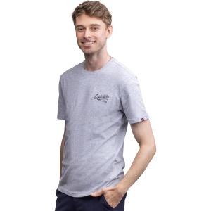 Quiksilver Men’s Regular Fit Soft Cotton Short Sleeve T-Shirt (S-XL)(Heather Grey)