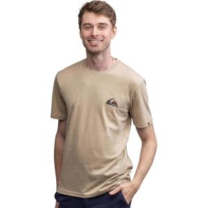 Quiksilver Men’s Regular Fit Soft Cotton Short Sleeve T-Shirt (S-XL)(Plaza Taupe)