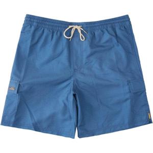 Quiksilver Men’s Standard Balance Volley Swim Trunk Bathing Suit(Ensign Blue Heather)
