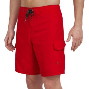 Quiksilver Men’s Swimwear Regular Fit Fixed Waist UPF 50 Quick Dry 22 Inch Board Shorts(Quik Red)