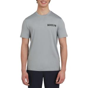 Quiksilver Men’s Swimwear Regular Fit UPF 50 Short Sleeve Sun Tee(Smoked Grey)