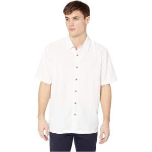Quiksilver Men’s Tahiti Palms 4 Button Up Woven Top(White 233)
