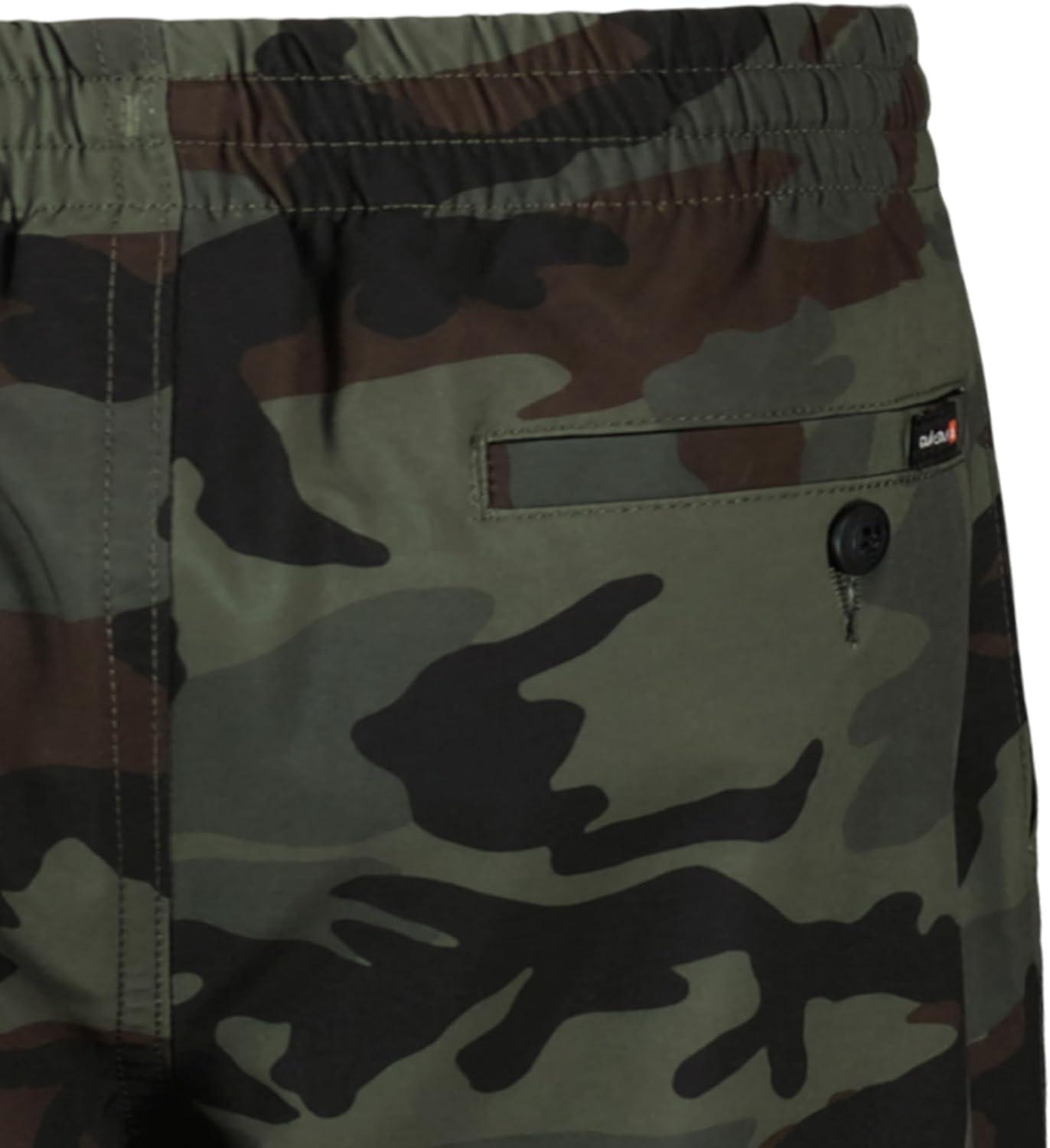 image:imageQuiksilver Boys Pullon Amphibian Hybrid Shorts Comfort Stretch Fabric Water FriendlyGrape Leaf Eddie