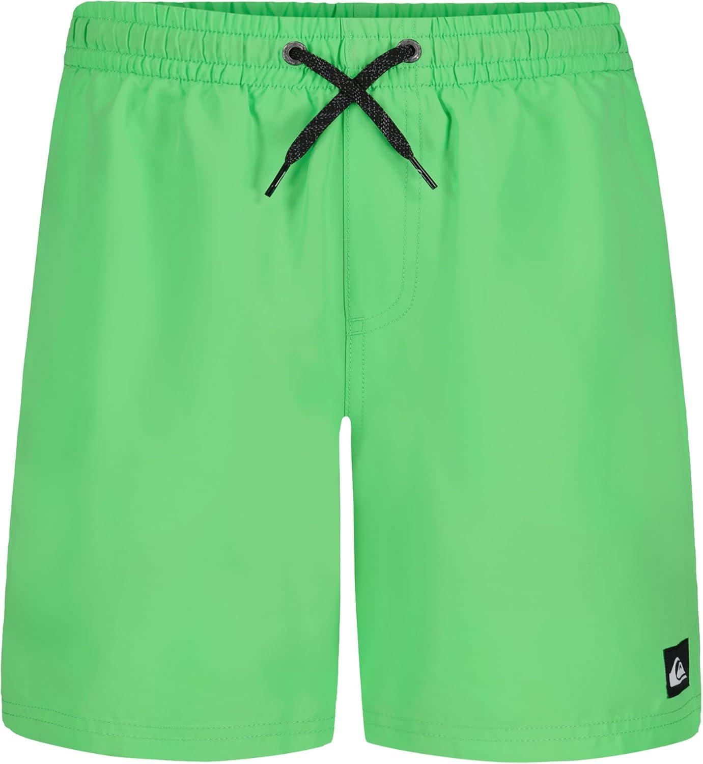 image:imageQuiksilver Boys Volley Swim Trunks with Compression Liner UPF 50 Sun Protection Quick Dry Bathing Suit ShortsParadise Green