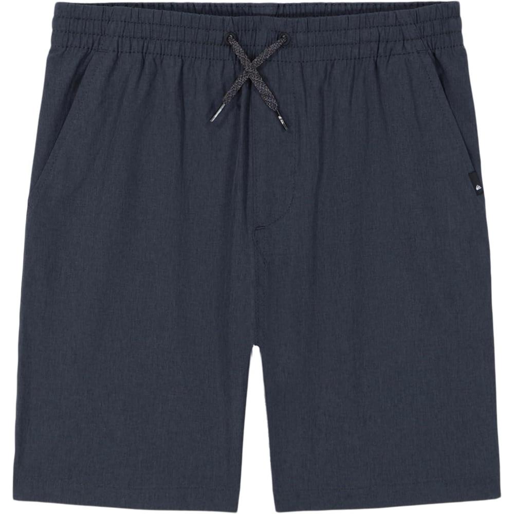 image:imageQuiksilver Boys Pullon Amphibian Hybrid Shorts Comfort Stretch Fabric Water FriendlyBlack Heather Eddie