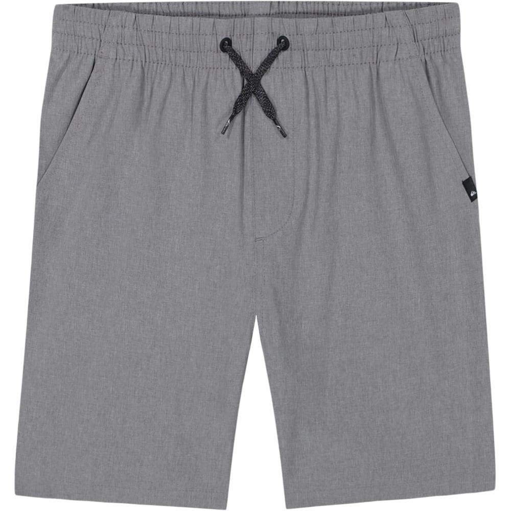 image:imageQuiksilver Boys Pullon Amphibian Hybrid Shorts Comfort Stretch Fabric Water FriendlyGrey Heather Eddie