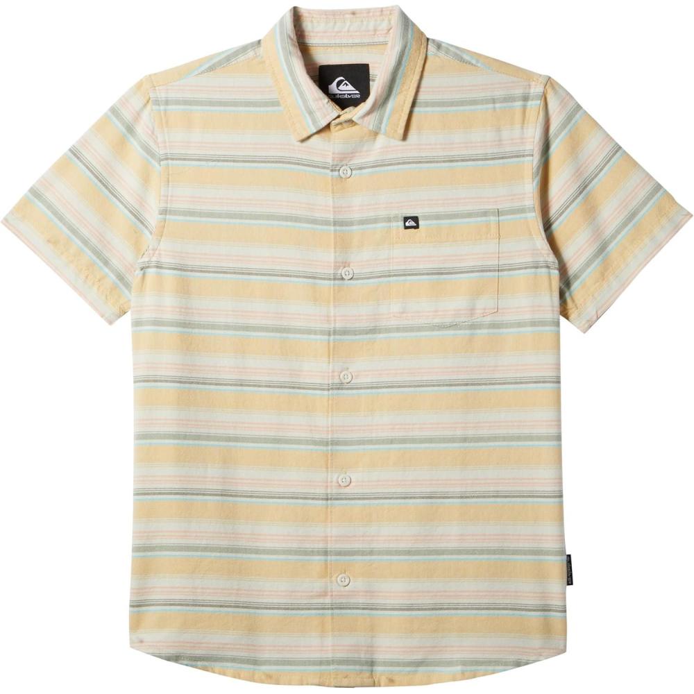 image:imageQuiksilver Boys Short Sleeve Classic Woven Shirt Button Down Top Stylish amp ComfortableOchre Oxford Stripe Ss Woven 242