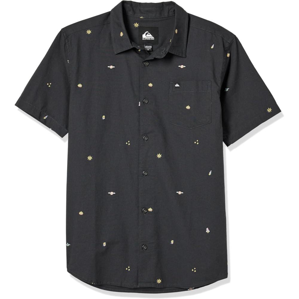 image:imageQuiksilver Boys Short Sleeve Classic Woven Shirt Button Down Top Stylish amp ComfortableTarmac Aop Mix Bag Ss 241