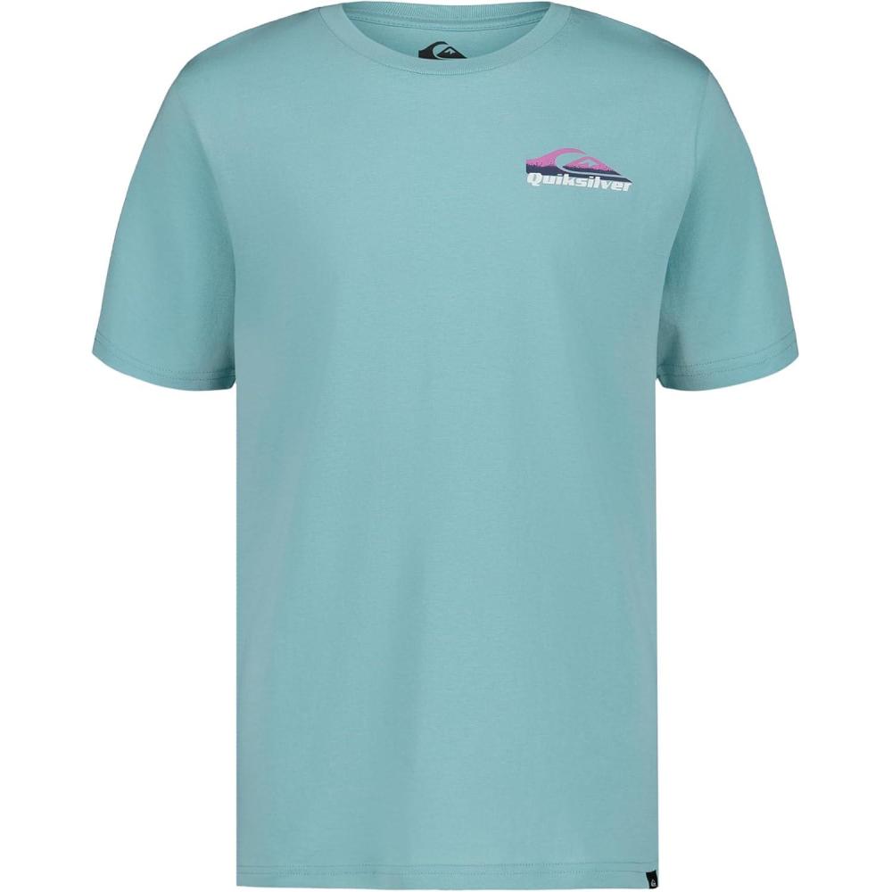 image:imageQuiksilver Boys Short Sleeve Logo Graphic TShirt Soft amp Comfortable Regular FitBlue Speed