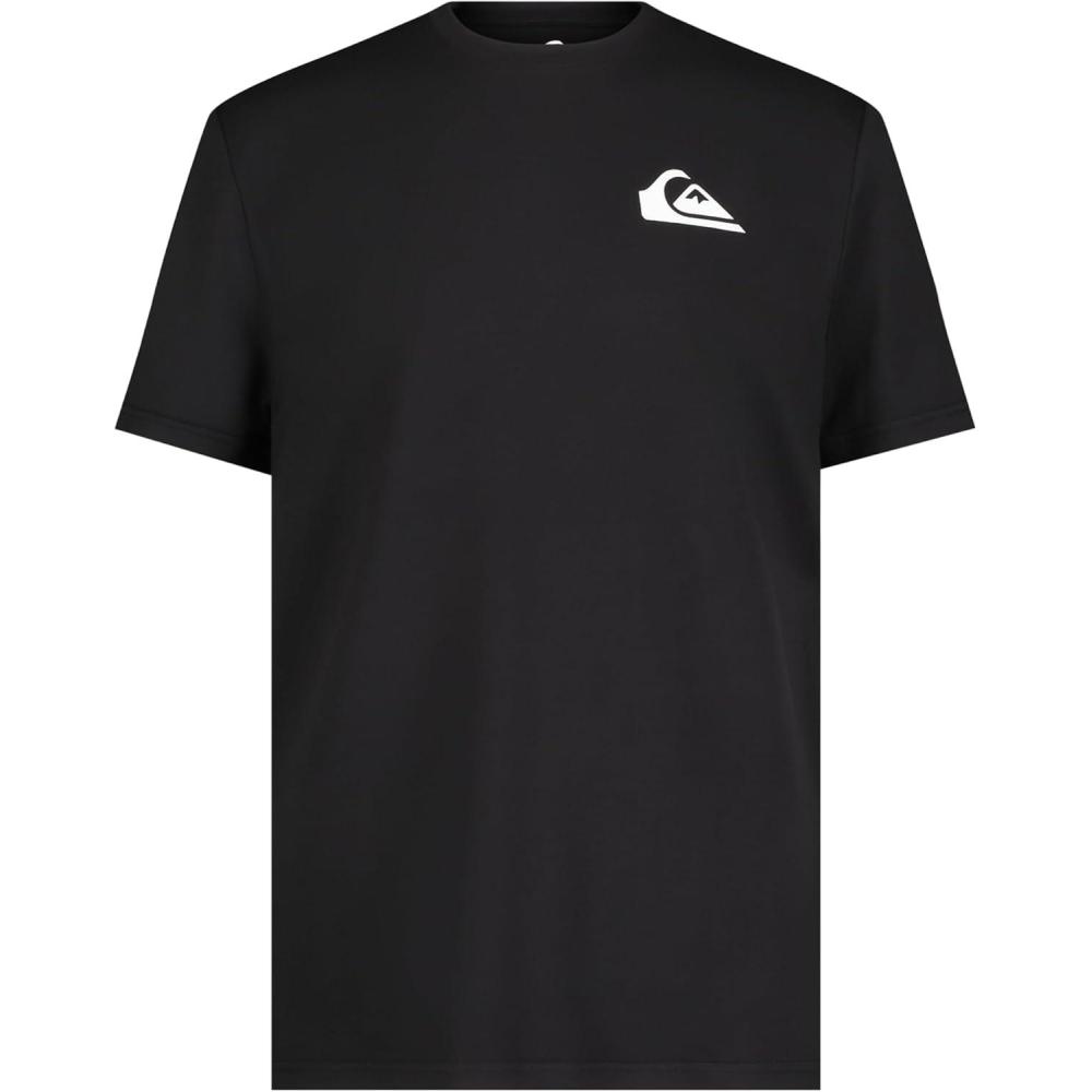 image:imageQuiksilver Boys Short Sleeve Rashguard Surf Shirt with UPF 50 Sun Protection Kids Swim TopBlack