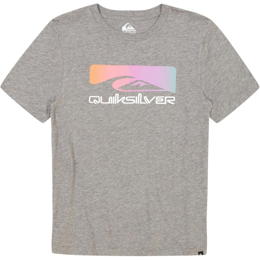 image:imageQuiksilver Boys Short Sleeve Screen Print Graphic TShirt Soft amp Comfortable Regular FitGray Shadow Cast