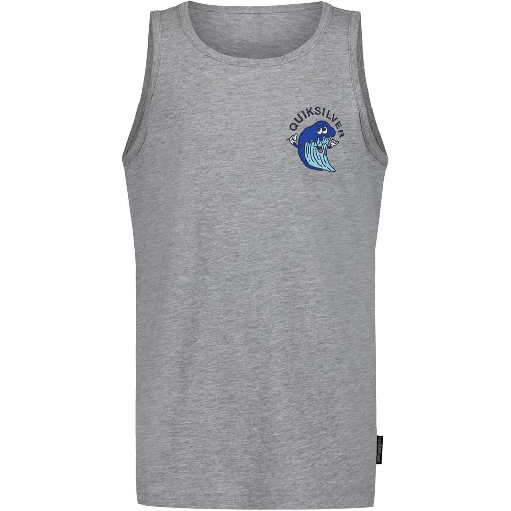 image:imageQuiksilver Boys Sleeveless Graphic Tank Top ShirtGrey Happy Wave