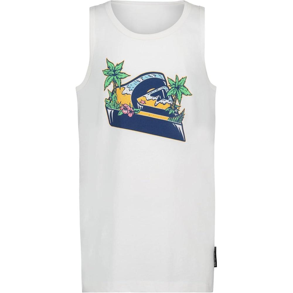 image:imageQuiksilver Boys Sleeveless Graphic Tank Top ShirtOff White Icon